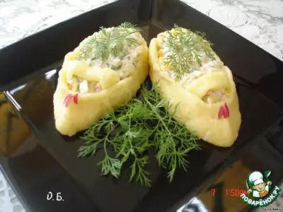 Порционный салатик башмачки