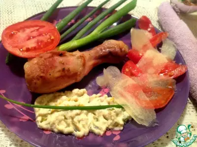 Запеченная курица со сливовым соусом
