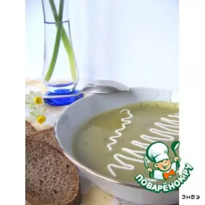 Суп-пюре на грибном бульоне