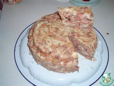 Сальтисон из свинины тортик