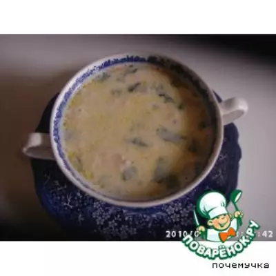 Сырно-креветочный суп