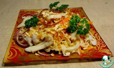 Салат с кальмарами по-вьетнамски
