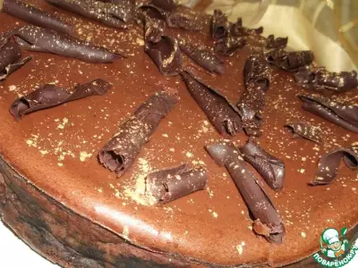 Шоколадно-творожный пирог "Наслаждение"
