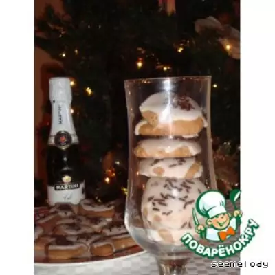 Рождественское шоколадно ромовое печенье