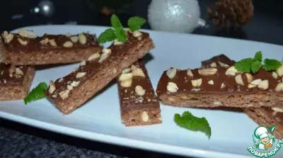 Овсяное печенье с шоколадом и арахисом
