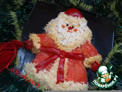Салат Дед Мороз - красный нос