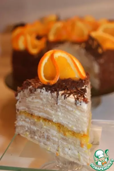 Блинный торт "Цитрус"