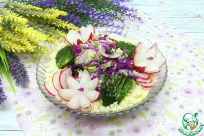 Весенний салат с кускусом