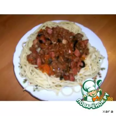 Вариант соуса для спагетти -имитация болоньезе