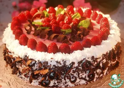 Шоколадно-малиновый торт "Александр"