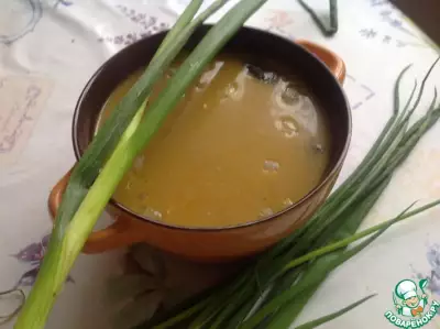 Суп из сушёных грибов с сыром