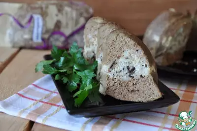 Печеночный пирог с рисом и сыром