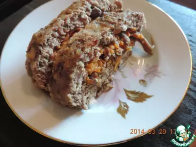 Мясной рулет с морковью по-корейски