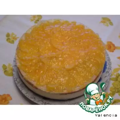 Освежающий персиковый торт