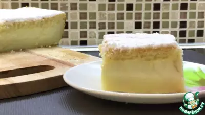 Ванильно-лимонный умный пирог