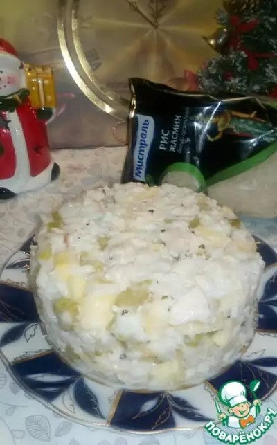 Салат с рисом и курицей "Легкая прелюдия"