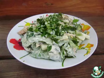 Салат с пекинской капустой сытное угощение