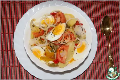 Салат картофельный с перцем и горчичным маслом