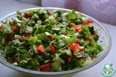 Салат "Весенний" с кресс-салатом