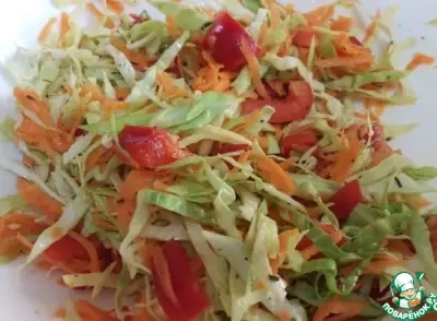 Овощной салат "Витаминная радуга"