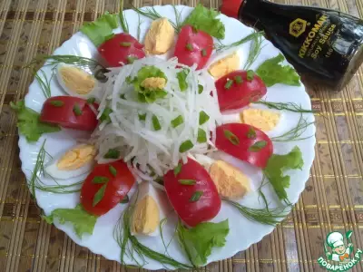 Салат овощной с дайконом