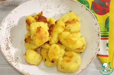 Запеченный сливочный картофель с хрустящей корочкой