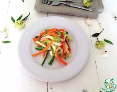 Салат из свежих овощей "Весенняя легкость"