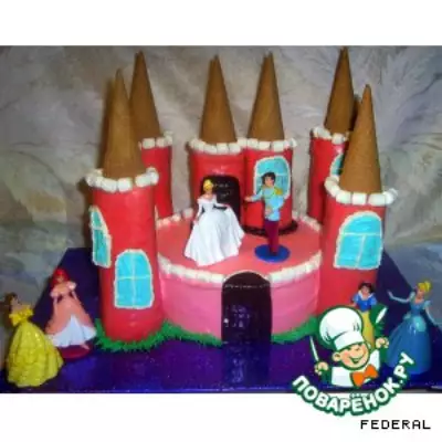 Торт Замок для принцессы