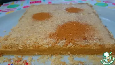 Крем халва с корицей и торт
