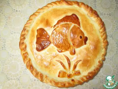 Пирог с консервированной горбушей "Золотая рыбка"
