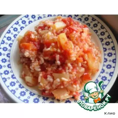 Ананасово-помидорный рис