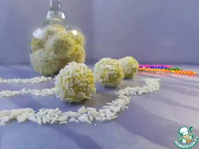 Куриные шарики в кокосовой стружке