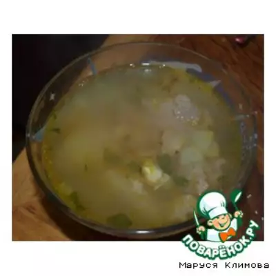 Суп с фрикадельками Ленивый