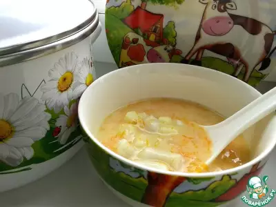 Овощной суп с молоком