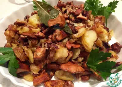 Картошка с лисичками "Бабулин рецепт"