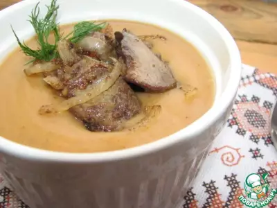 Овощной крем-суп с гречкой