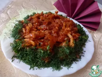 Салат с кальмарами "Идеал"
