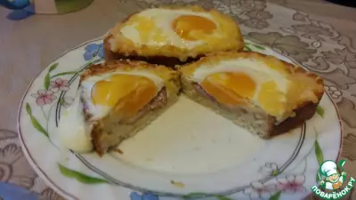 Лодочки с беконом и яйцом