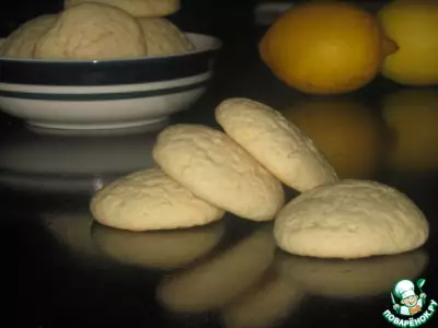 Белые лимонные печенья