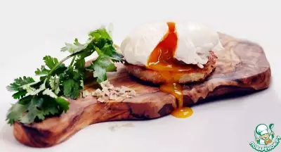 Закусочные бутерброды с семгой и яйцом-пашот