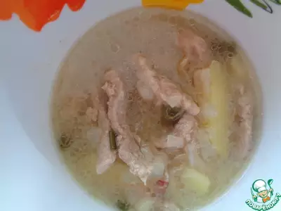 Густой мясной суп с картофелем