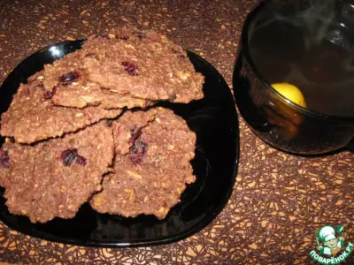 Овсяное шоколадно-ягодное печенье