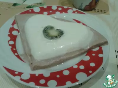 Творожный десерт на день Святого Валентина
