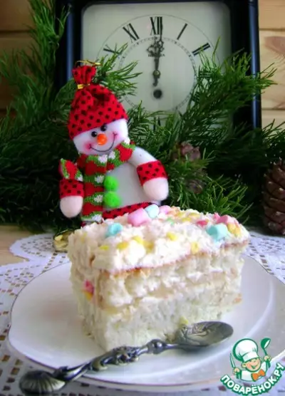 Бисквитно-ликерный торт «Новогодняя елка»