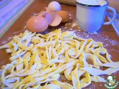 Паста домашняя яичная быстрого приготовления
