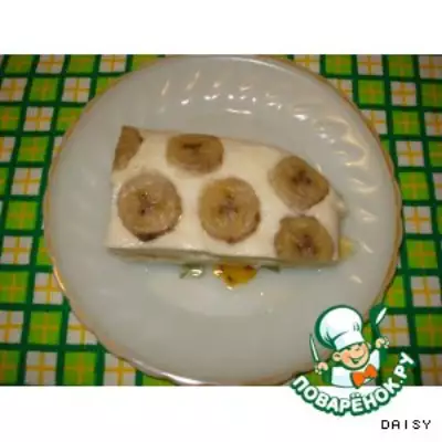 Творожная запеканка с бананами