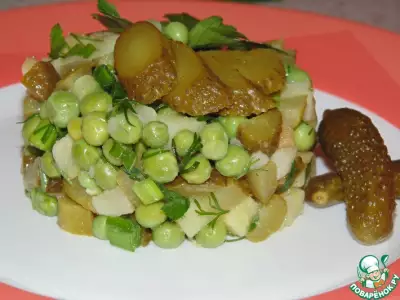 Зеленый картофельный салат