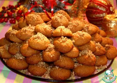 Греческое рождественское печенье "Меломакарона"