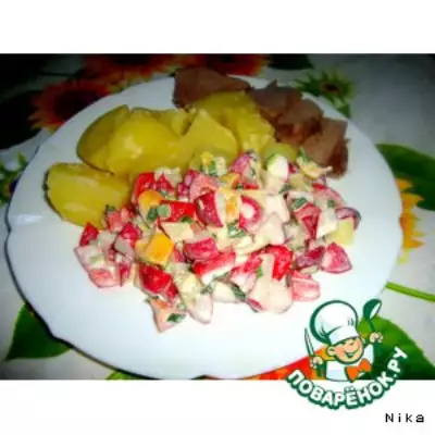 Овощной салат к мясу