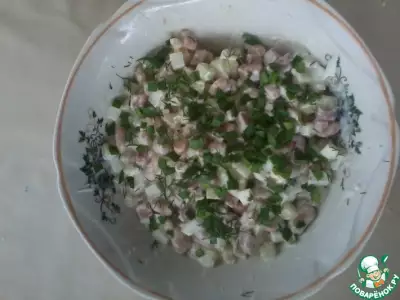 Салат с овощами и фасолью